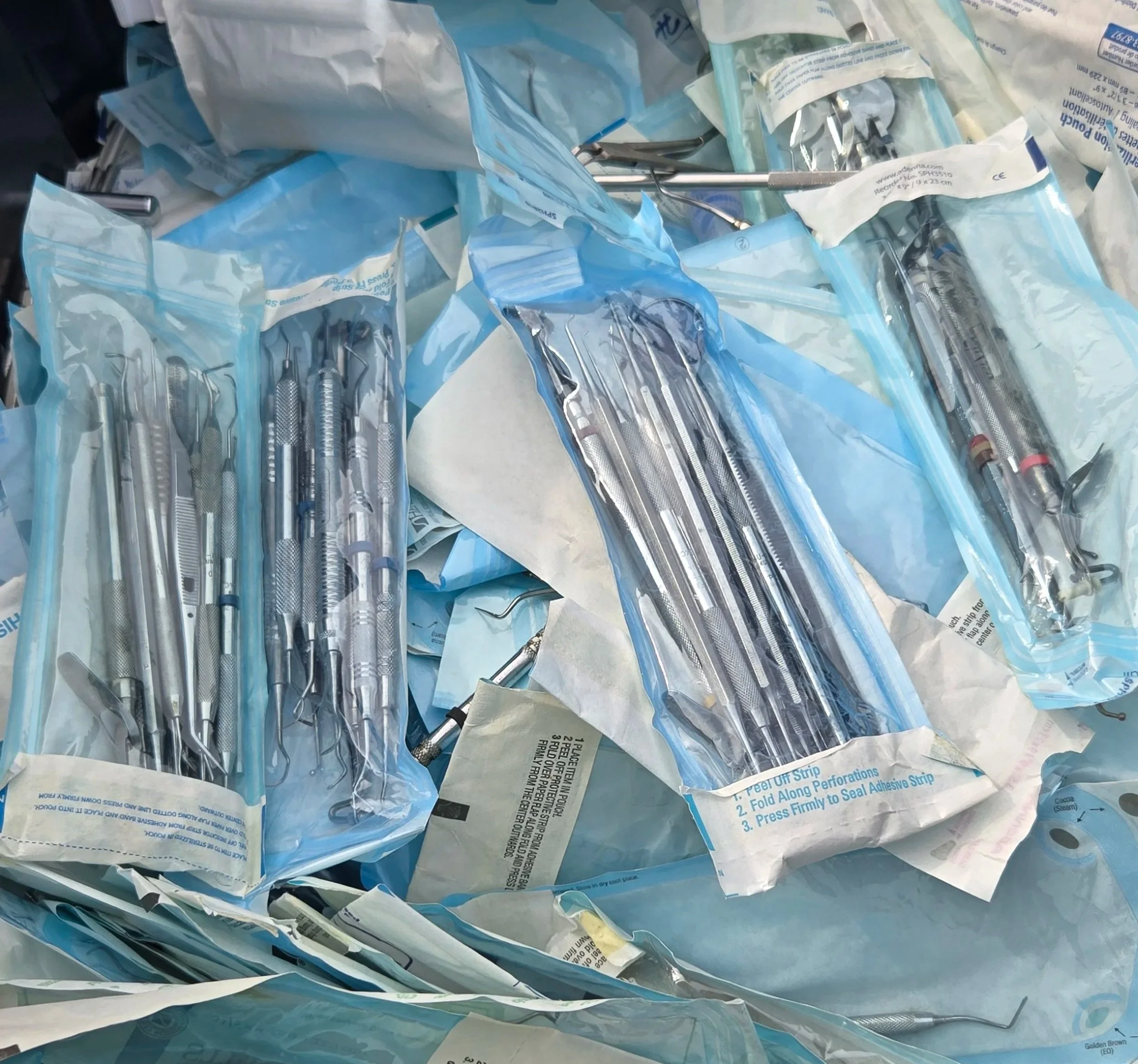 Sealed dental instruments purchased in bulk